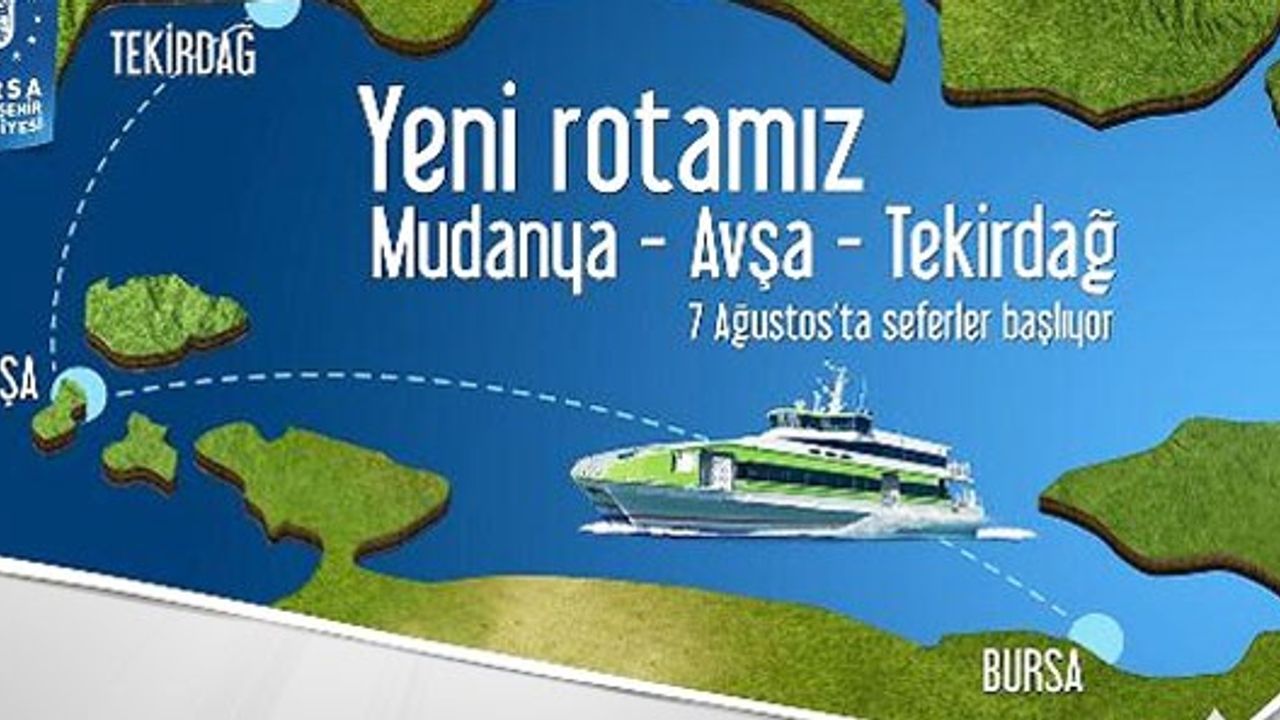 Bursa’dan Avşa Ve Tekirdağ’a Deniz Otobüsü 