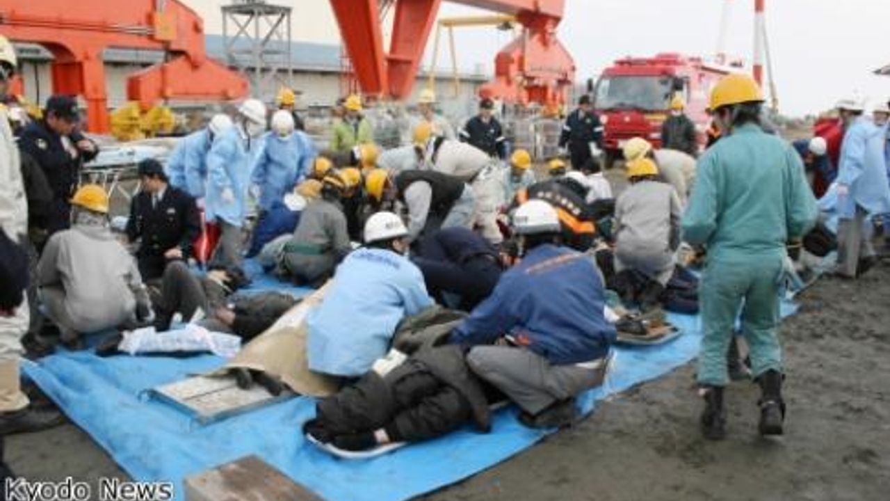 Japon Tersanesinde Kaza 2 Ölü 20 Yaralı