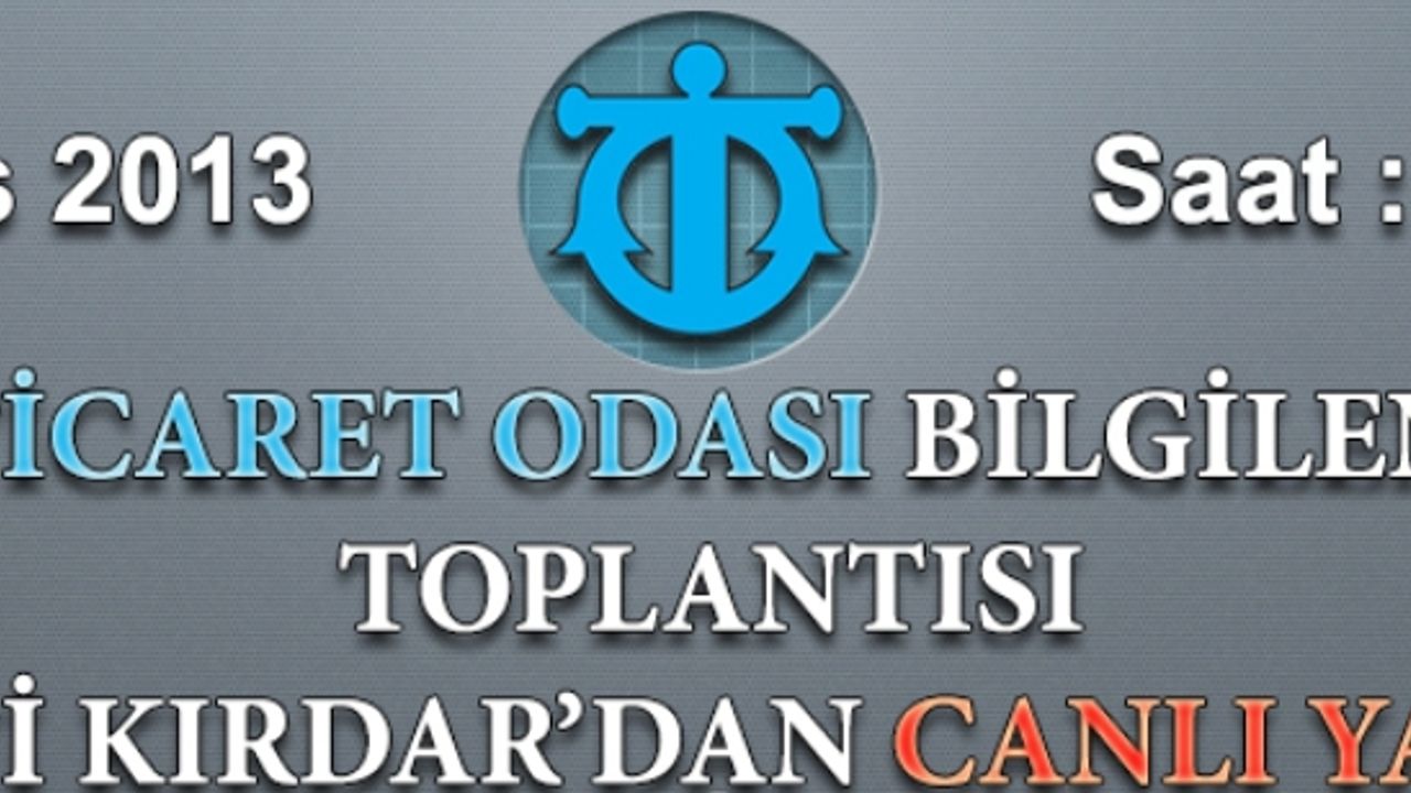 DTO, Lütfi Kırdar'dan Canlı Yayın Yapacak