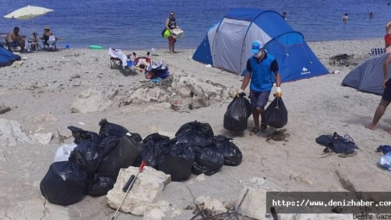Kandıra sahillerinden 250 ton atık toplandı!