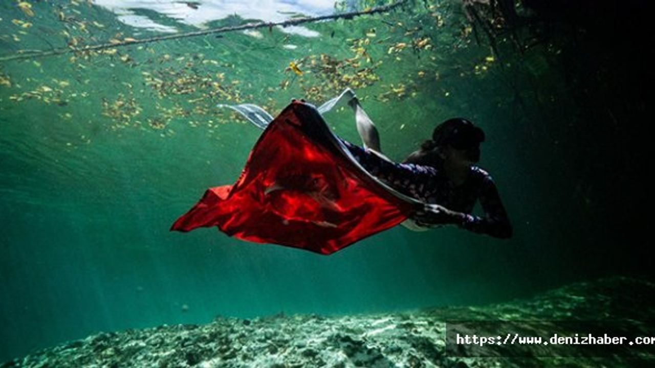 Serbest dalışçı Fatma Uruk'tan Meksika’da dünya rekoru!