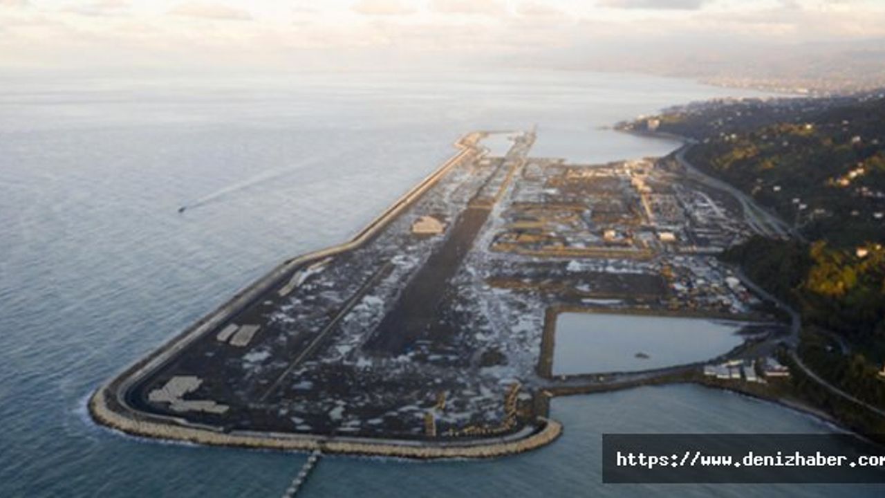 Rize'nin denize dolgu havalimanı altyapı çalışmalarının yüzde 85'i tamamlandı