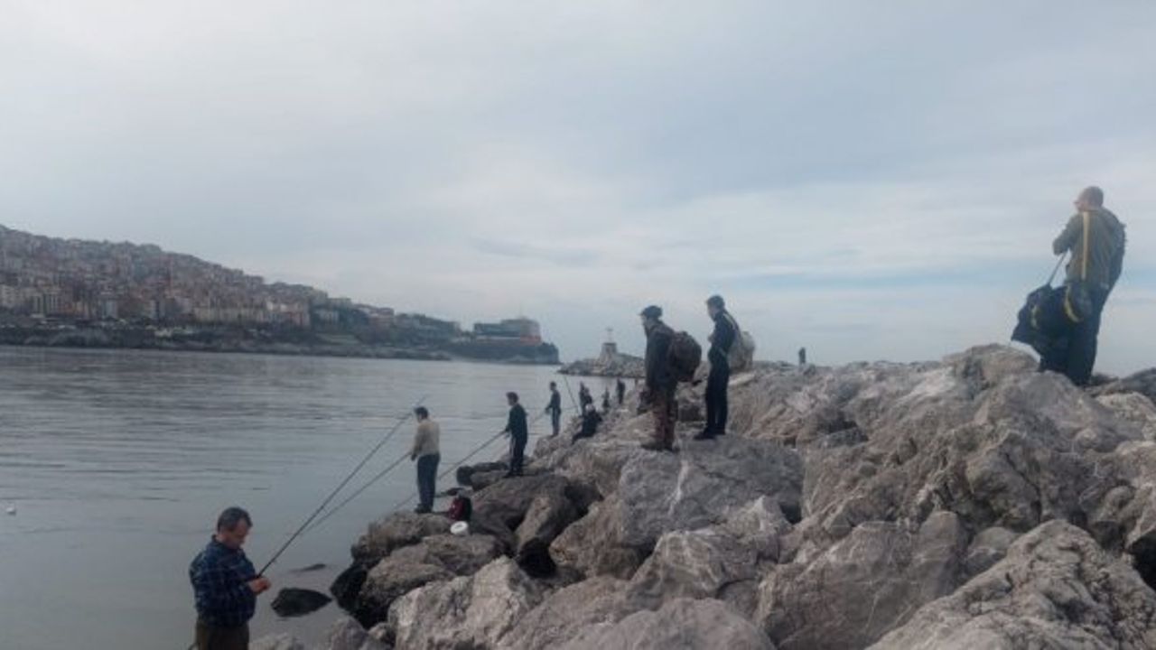Amatör balıkçılar sarı kanat avladı