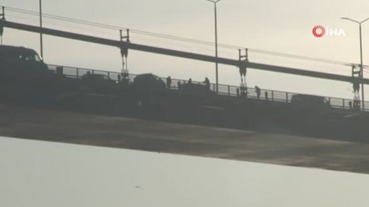 Köprüde intihar etmek isteyen şahıs 4 saatte ikna oldu
