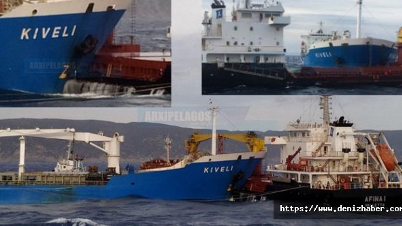 Yunanistan açıklarında iki dökme yük gemisi çarpıştı!