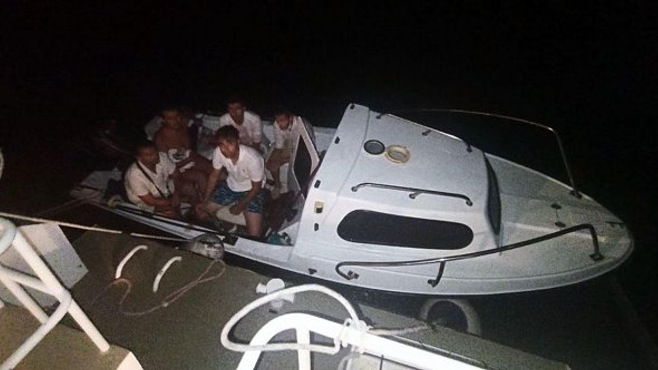 Bodrum'da tekneyle kaçarken yakalandılar!