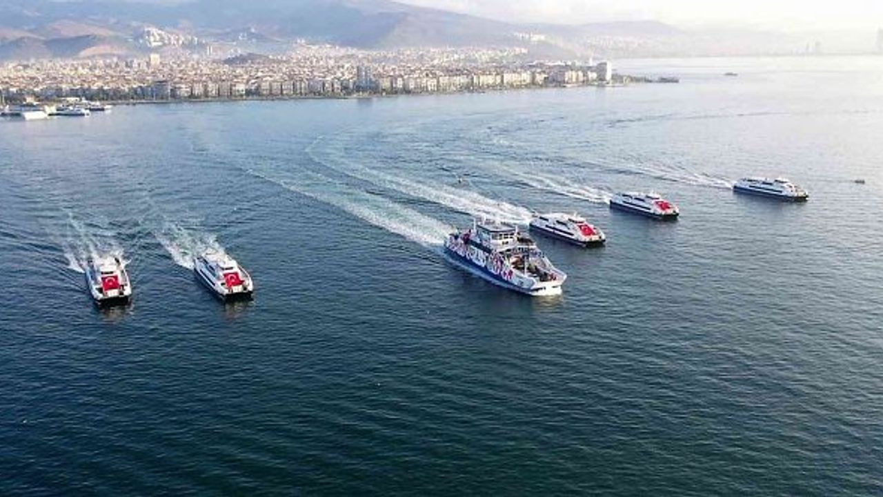 İzmir'de 9 ayda 990 bin araç feribotlarla taşındı!