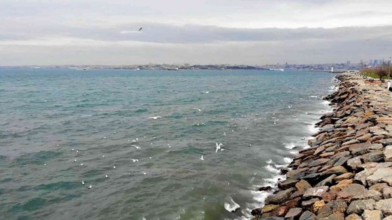 Kadıköy'de İSKİ'nin arıtma tesisinden bırakılan su denizin rengini değiştirdi!