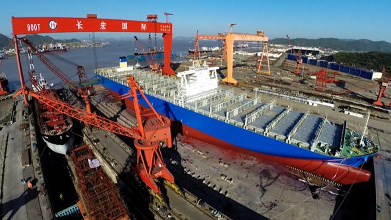 Çin, gemi inşada 2021'i lider kapattı: Küresel hacmin yüzde 50'sine sahip!