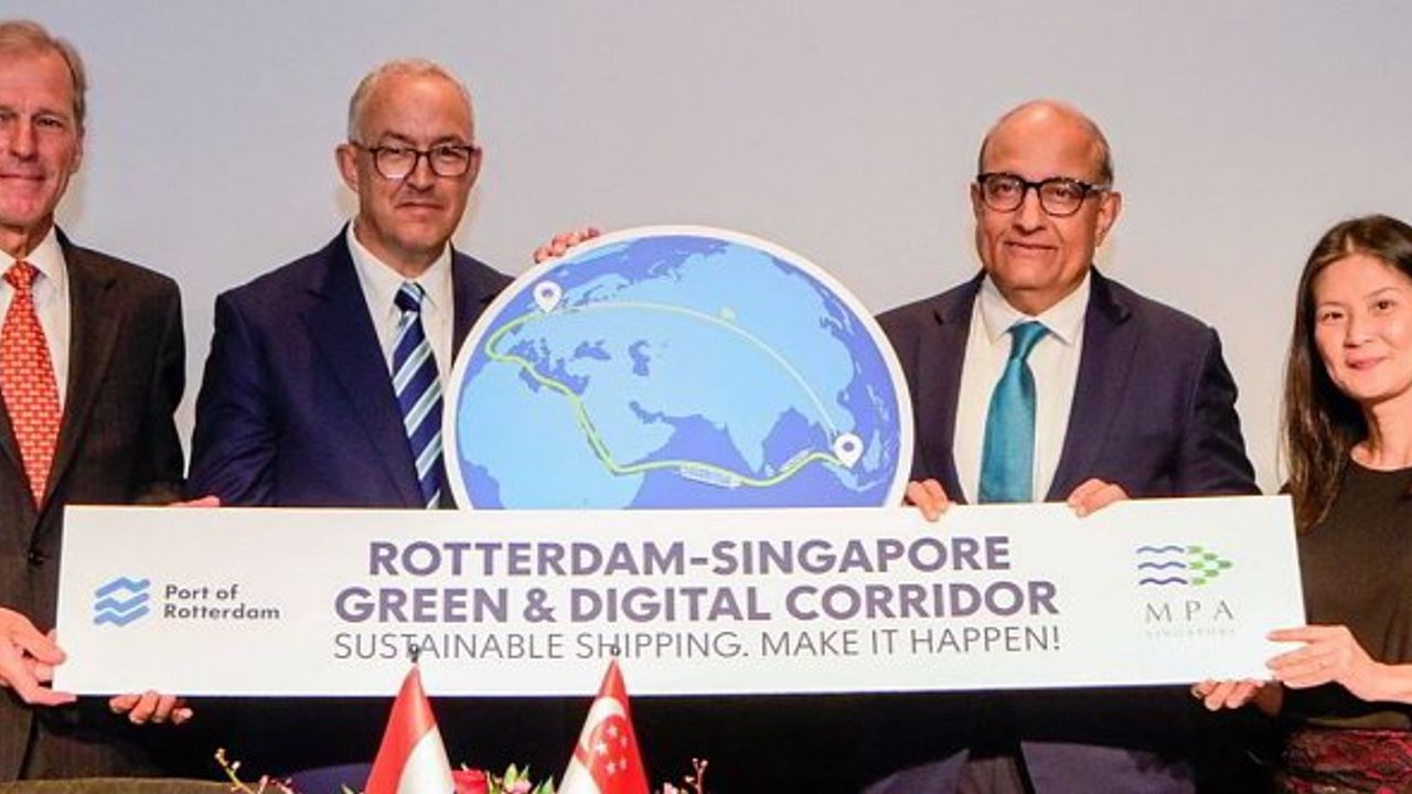 Rotterdam ve Singapur, en uzun yeşil koridor için anlaşma yaptı