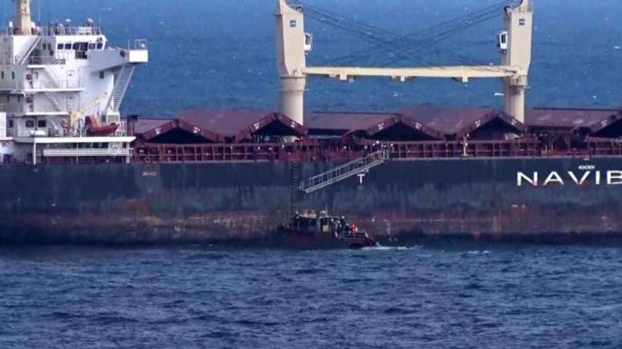 Tahıl gemileri İstanbul Boğazı girişinde kontrol ediliyor