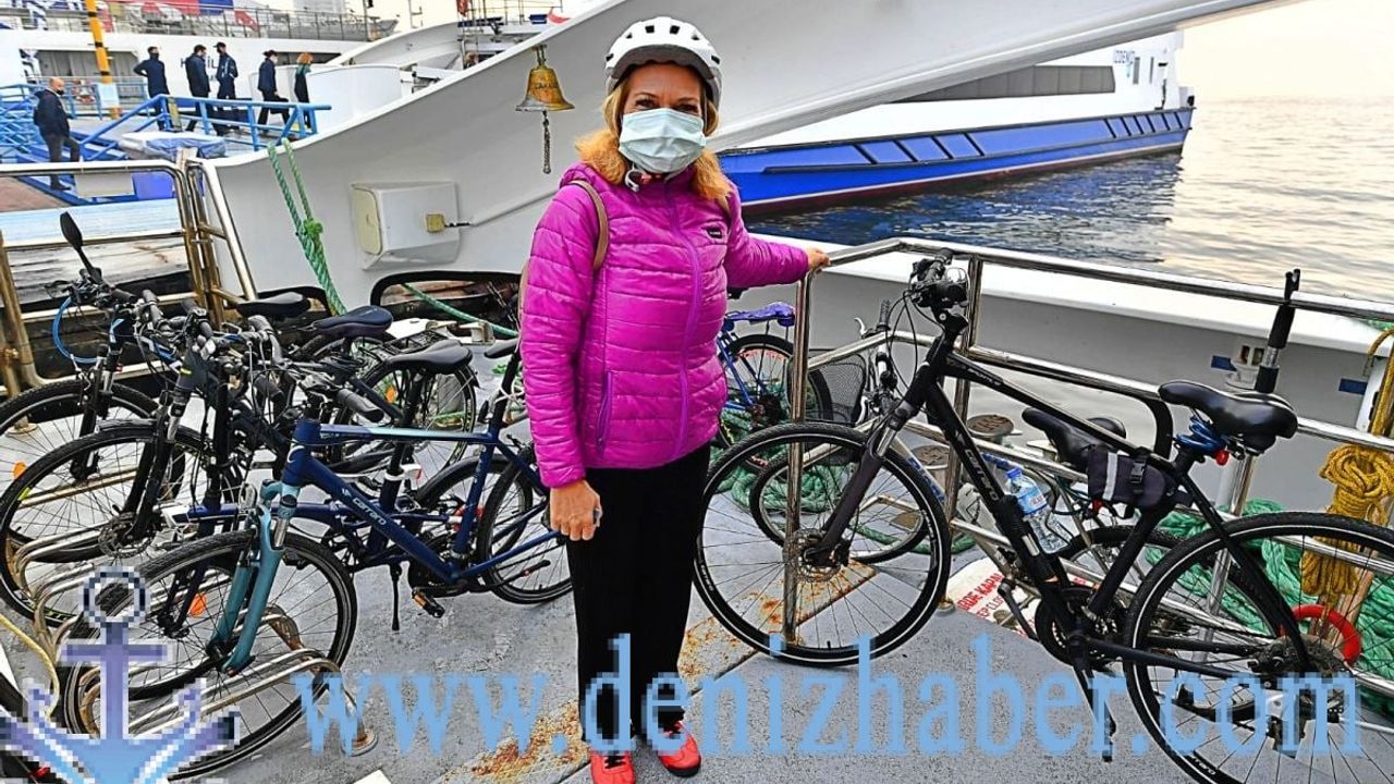 İzmir'de vapura bisikletle binmek 5 kuruş