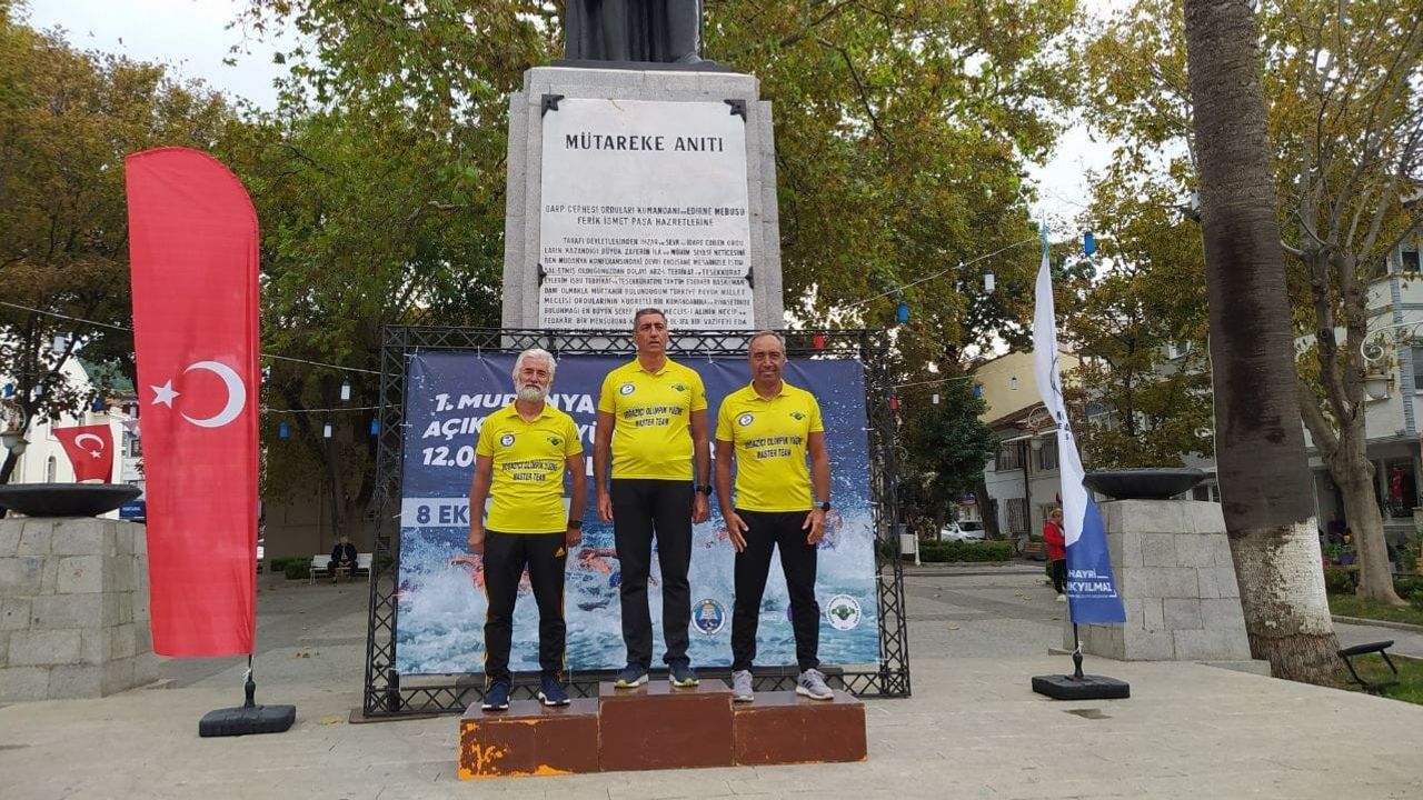1. Mudanya Körfezi Açık Deniz Yüzme Maratonu başarı ile tamamlandı