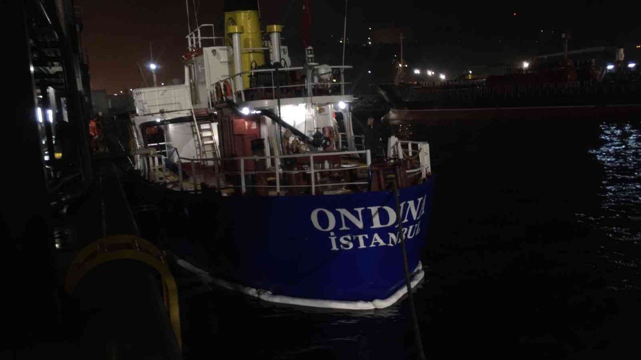 İzmit Körfezinde ONDINA isimli  gemiye 2 milyon 380 bin lira ceza