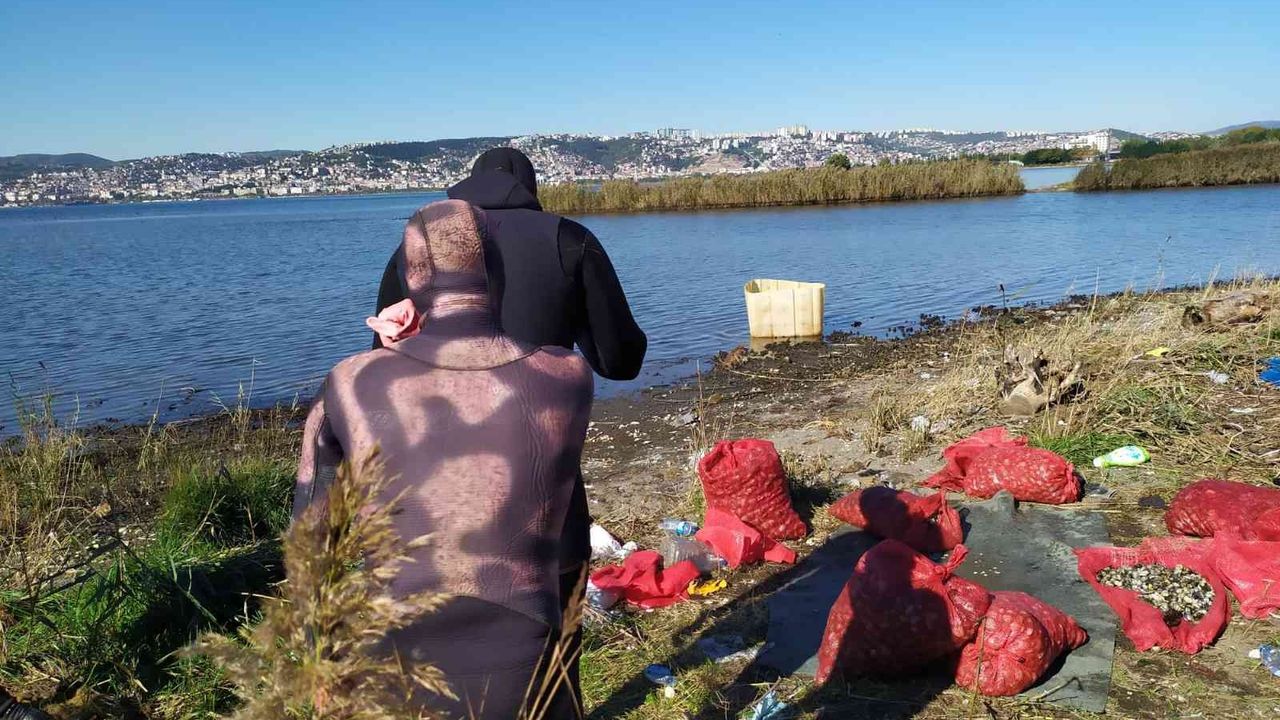 Kaçak midyecilere deniz polisi baskın yaptı