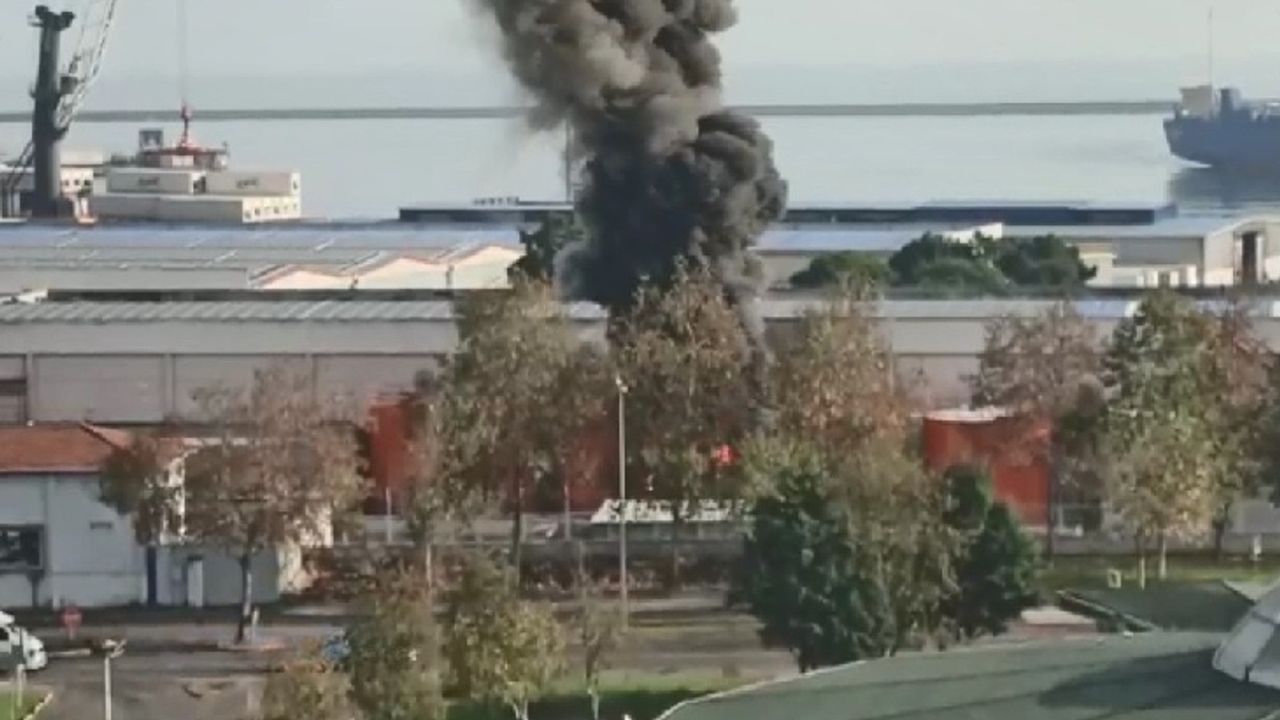 Samsun Limanı gemi atıkları alım tesisinde patlama