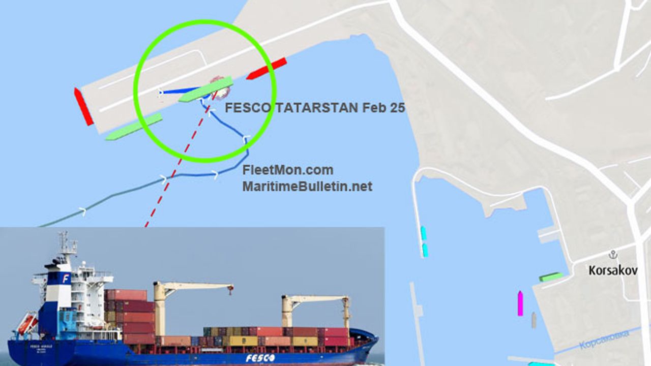FESCO TATARSTAN konteyner gemisindeki metan gazı sızıntısı