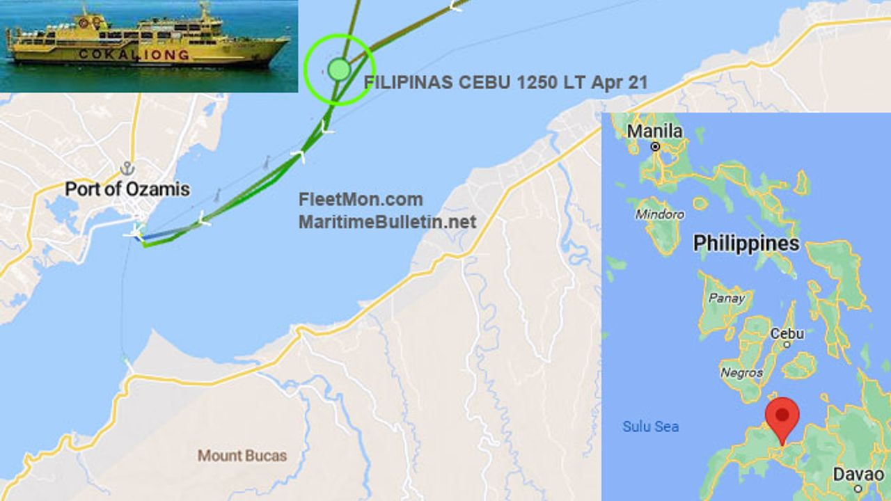 Filipinler'de feribot karaya oturdu, yolcular tahliye edildi