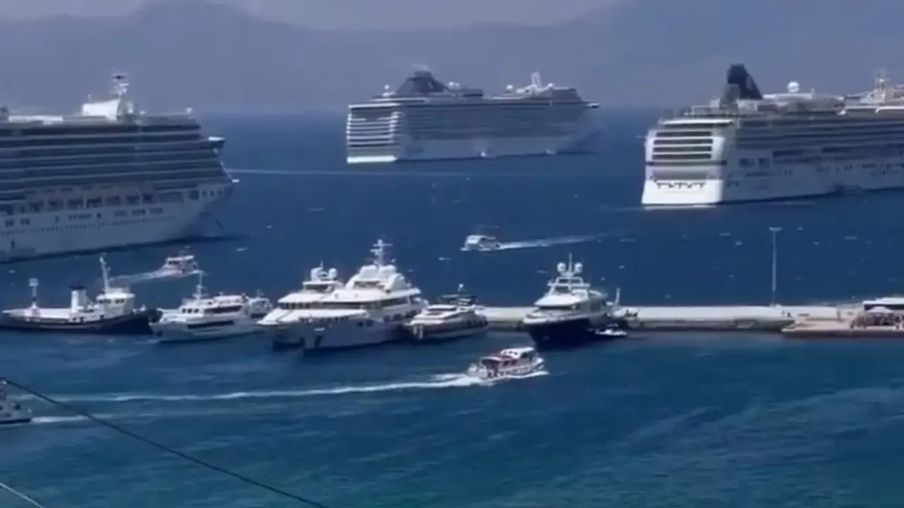 Myknos 5 cruise gemisi ile 14 bin turist ağırladı