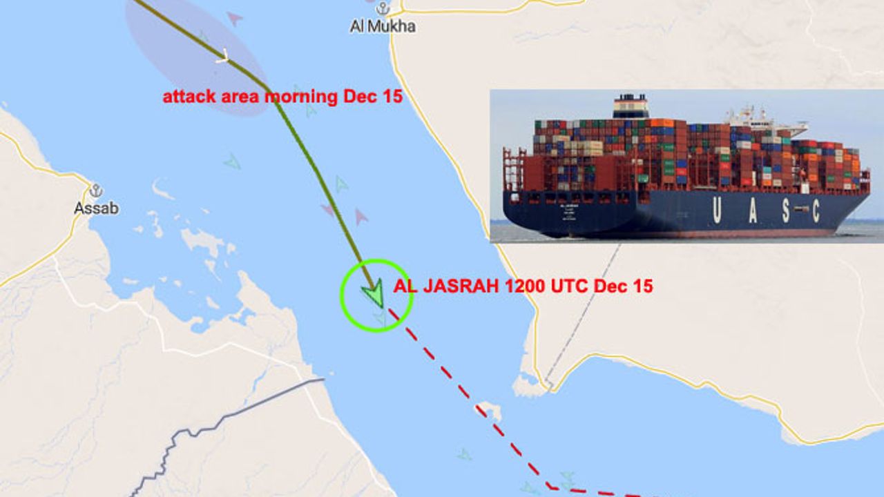 Husiler Kızıldeniz açıklarında Liberya bandıralı Al Jasrah adlı gemiye saldırdı