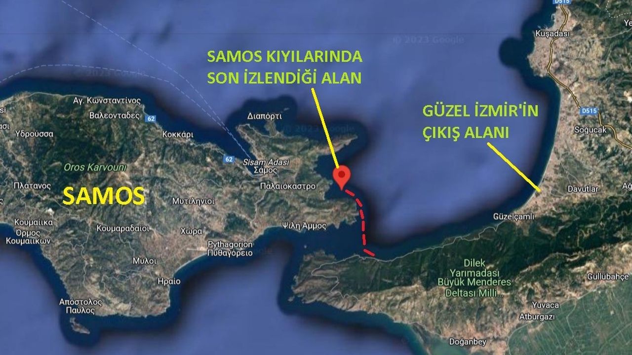 ‘Güzel İzmir’ 4 günde 18 mil yol aldı, ilk durağı Samos oldu