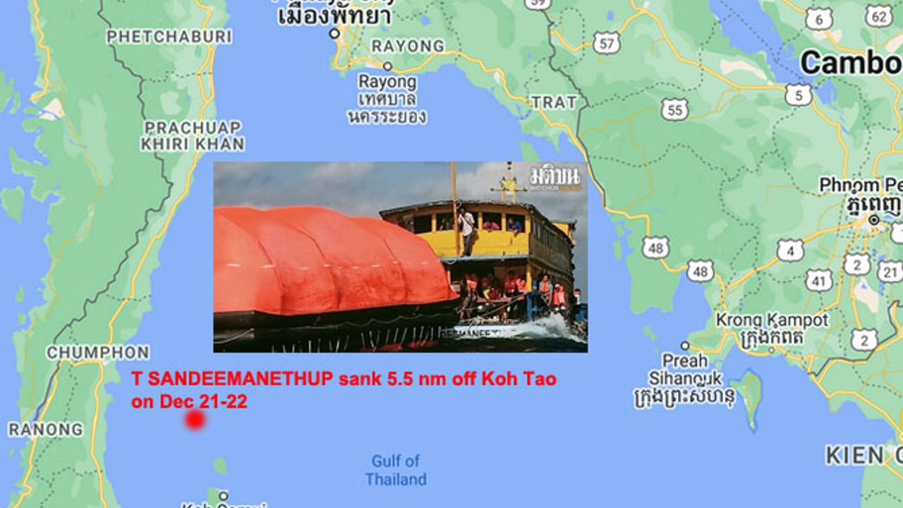 Tayland körfezinde feribot battı, yolcular kurtarıldı