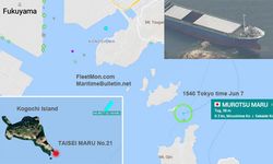 TAISEI MARU adlı kargo gemisi Japon iç denizinde karaya oturdu ( Video)