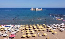 Akdeniz’in gözbebeği Kızkalesi’nde sıcaklar, tatilci sayısını düşürdü