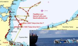 Japon balıkçı gemisi Çinli yük gemisiyle çarpıştıktan sonra alabora oldu