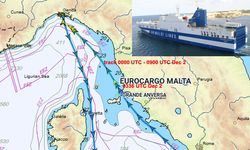 Ligurya denizinde sülfürik asit dolu römork ro-ro'dan denize düştü