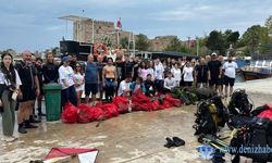 Sinop’ta denizin altından çıkan çöpler şaşırttı
