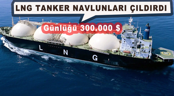 LNG Navlunları çıldırdı: günde 300.000 dolar