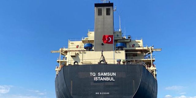 HGFH Denizcilik, TQ Samsun Gemisi'ne Türk Bayrağı çekti
