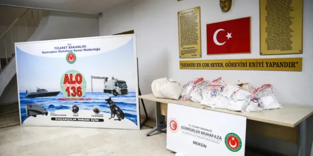 Mersin Limanı'nda 56 kilogram kokain ele geçirildi
