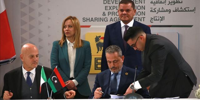 Libya ile İtalya, Akdeniz’de doğal gaz anlaşması imzaladı