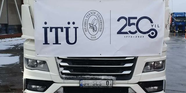 İTÜ yardım tırlarından biri Tuzla'dan yola çıktı