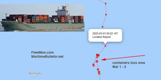 MSC SHRISTI'de konteyner kaybı bildirildi
