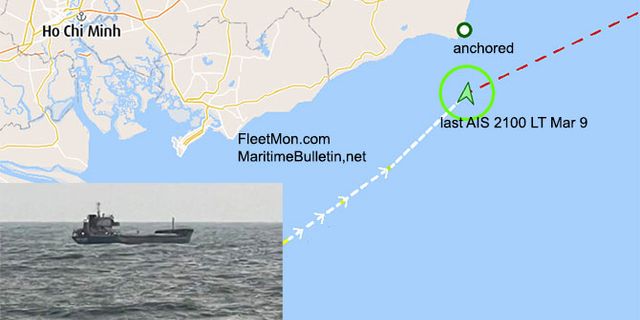 Gübre yüklü kargo gemisi Vietnam sularında mahsur kaldı