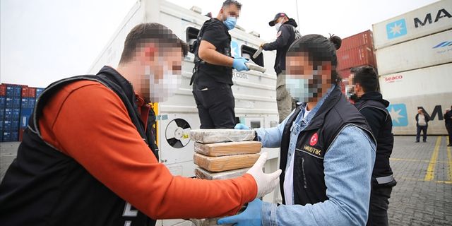 Mersin Limanı'nda 97 kilo 500 gram kokain ele geçirildi