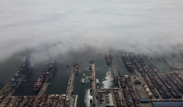 Sisli Ambarlı Limanı havadan görüntülendi