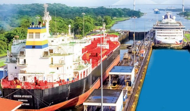 Panama Kanalını geçecek bir gemi için 2.4 milyon dolar  ödendi