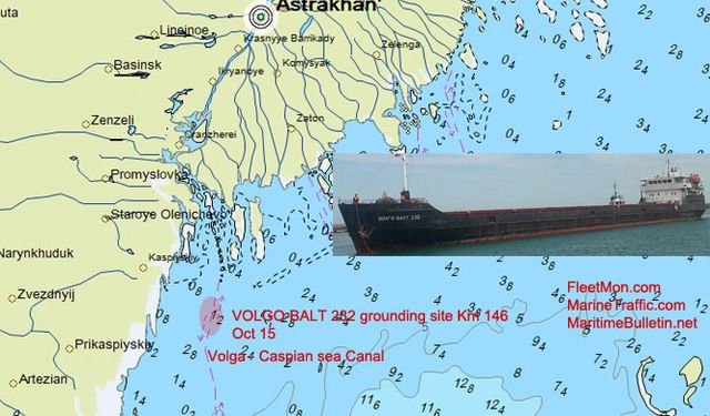 İran'a mısır götüren Rus yük gemisi karaya oturdu