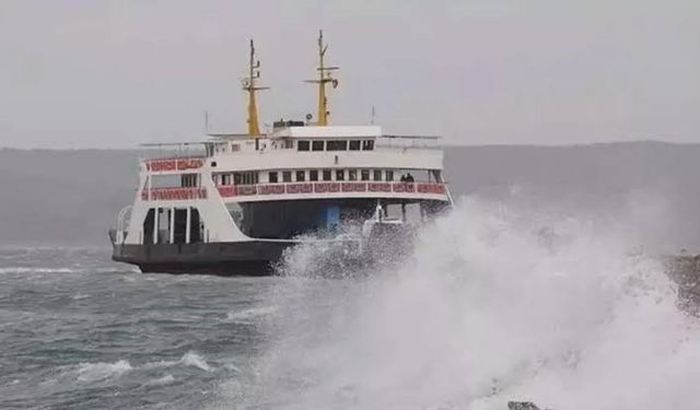 Erdek ve Adalar feribot seferleri iptal edildi