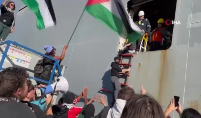 ABD’de İsrail’e silah taşıdığı iddia edilen gemiye baskın