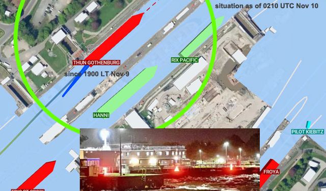 Kiel Canalında tanker yandı, trafik kısıtlandı