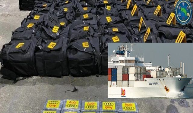 Anvers'e gidecek gemide 200 kilo kokain yakalandı