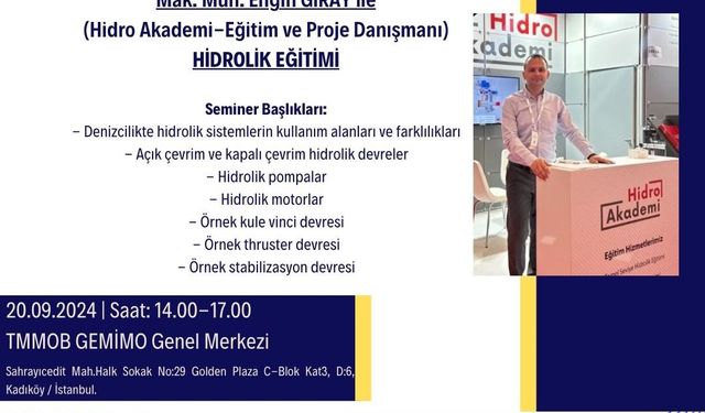 TMMOB GEMİMO Meslek İçi Eğitim Semineri Düzenliyor