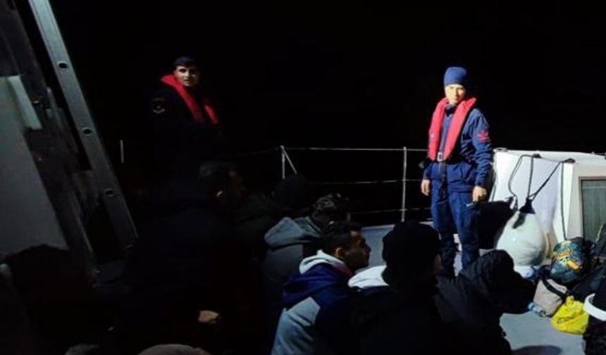 Bodrum’da 33 düzensiz göçmen karaya çıkarıldı
