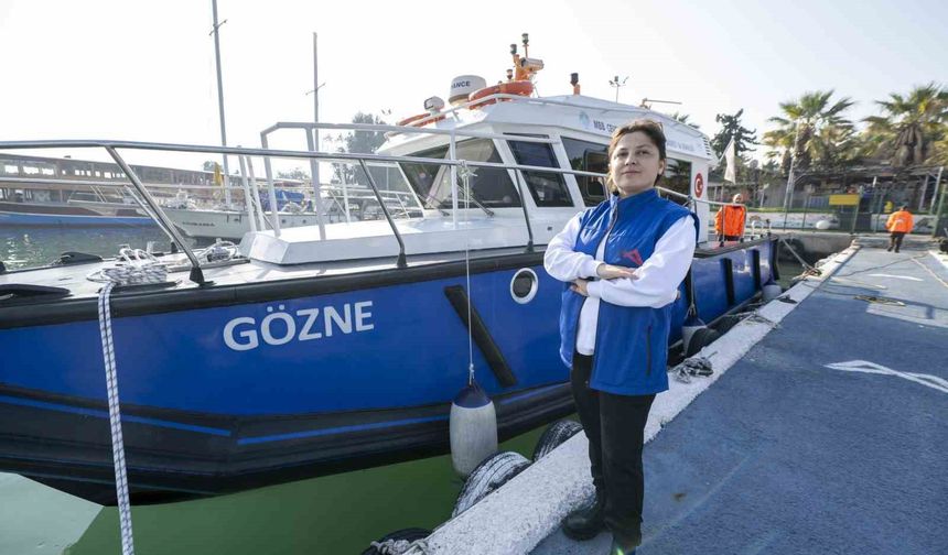 Mersinli kadın kaptan, denizde gemi kaynaklı kirliliği denetliyor
